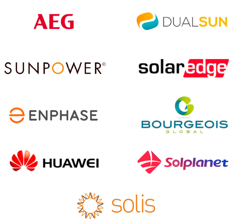 Bandeau de plusieurs logos de fournisseurs et partenaires d'Energies Concept 31